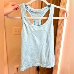 Lululemon Cyan Blue Swiftly Tech Racerback 2.0 Tank Top (race length)